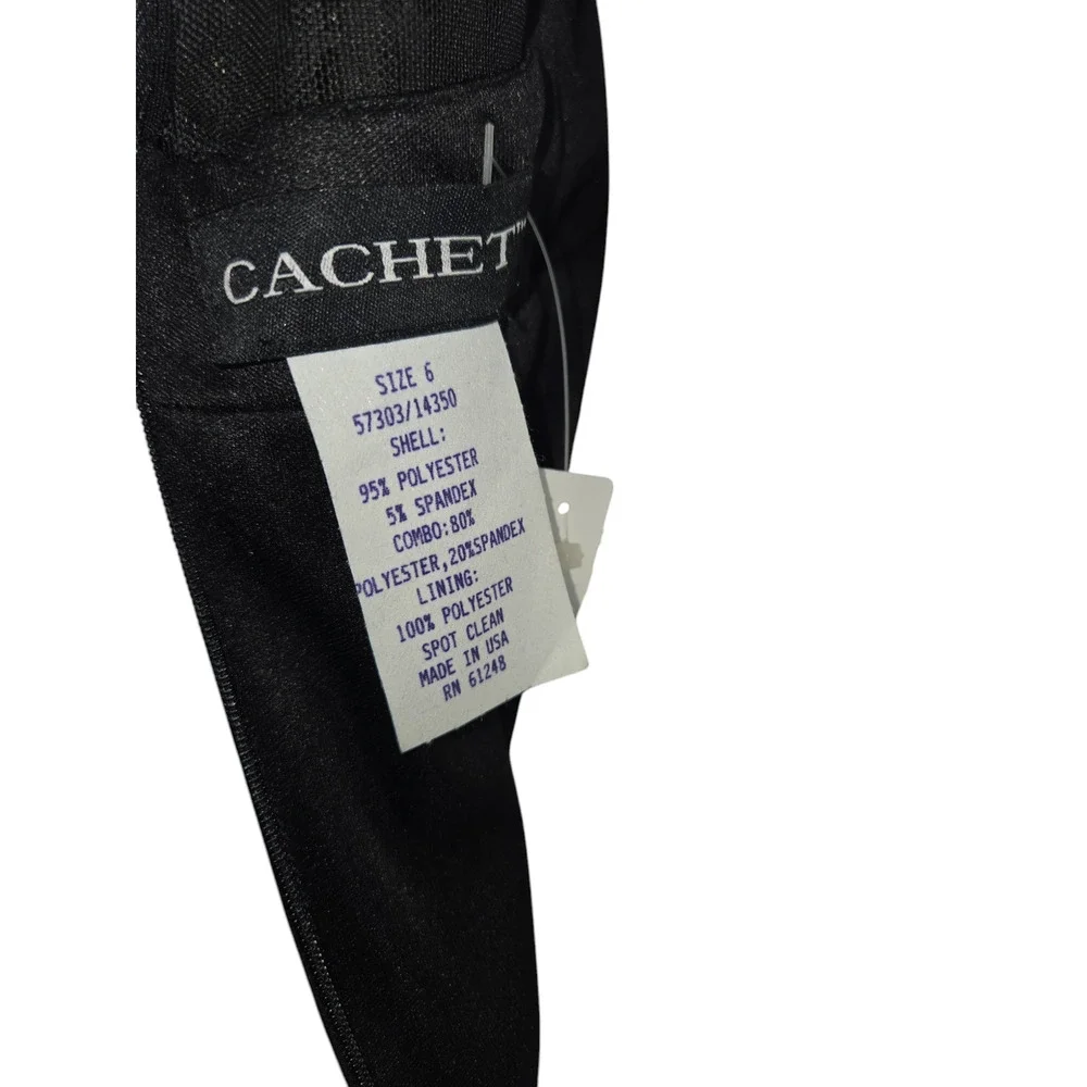 Cachet  Y2K Vintage  studded sleeveless Dress USA  size 6 NWT - Picture 5 of 7